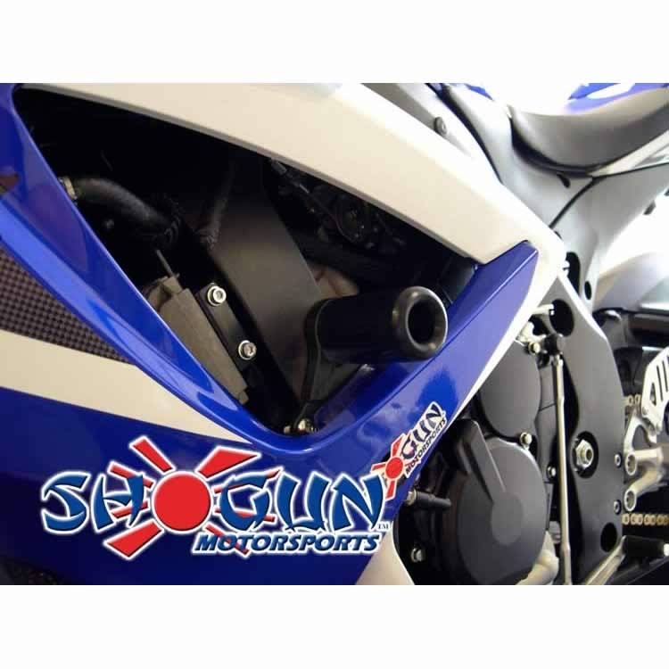 GSX-R 600/750 11-16 Frame Sliders NO CUT Black Hotbodies Racing 61101-4101 SUZ 