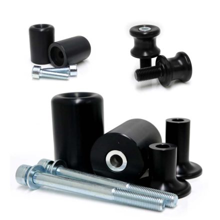 ZX6R 09-12 RACE Black Complete Frame Slider Kit