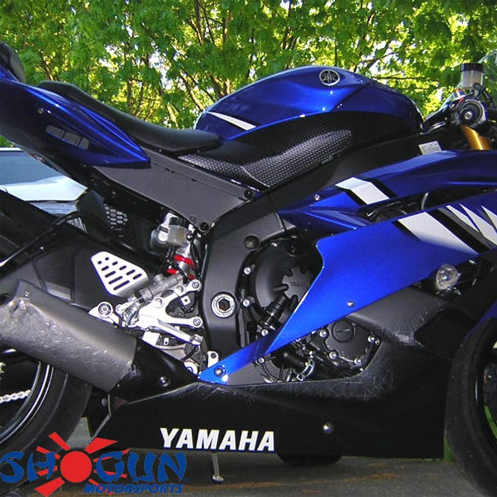 Yamaha R6 08-16 No Cut Black Frame Sliders Crash Photo