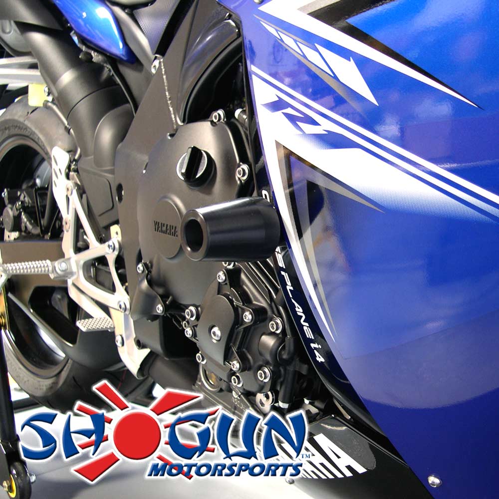 No-Cut Frame Sliders For 2004-2006 Yamaha YZF-R1 – Black Delrin (finestmotorever 0187)